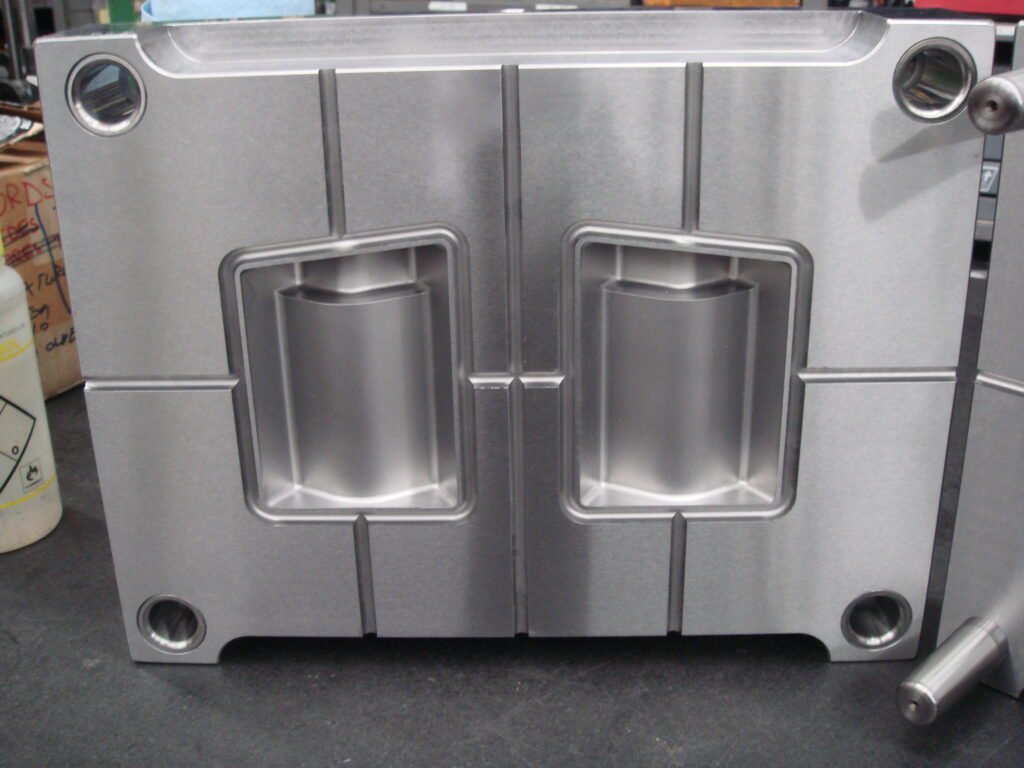 B Side of 2 Cavity Rubber Compression Mold